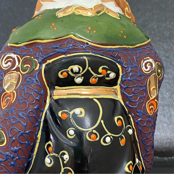 Vintage Signed Kutani Fukurokuju God Of Longevity & Wisdom 6” Porcelain Figurine - Picture 9 of 14